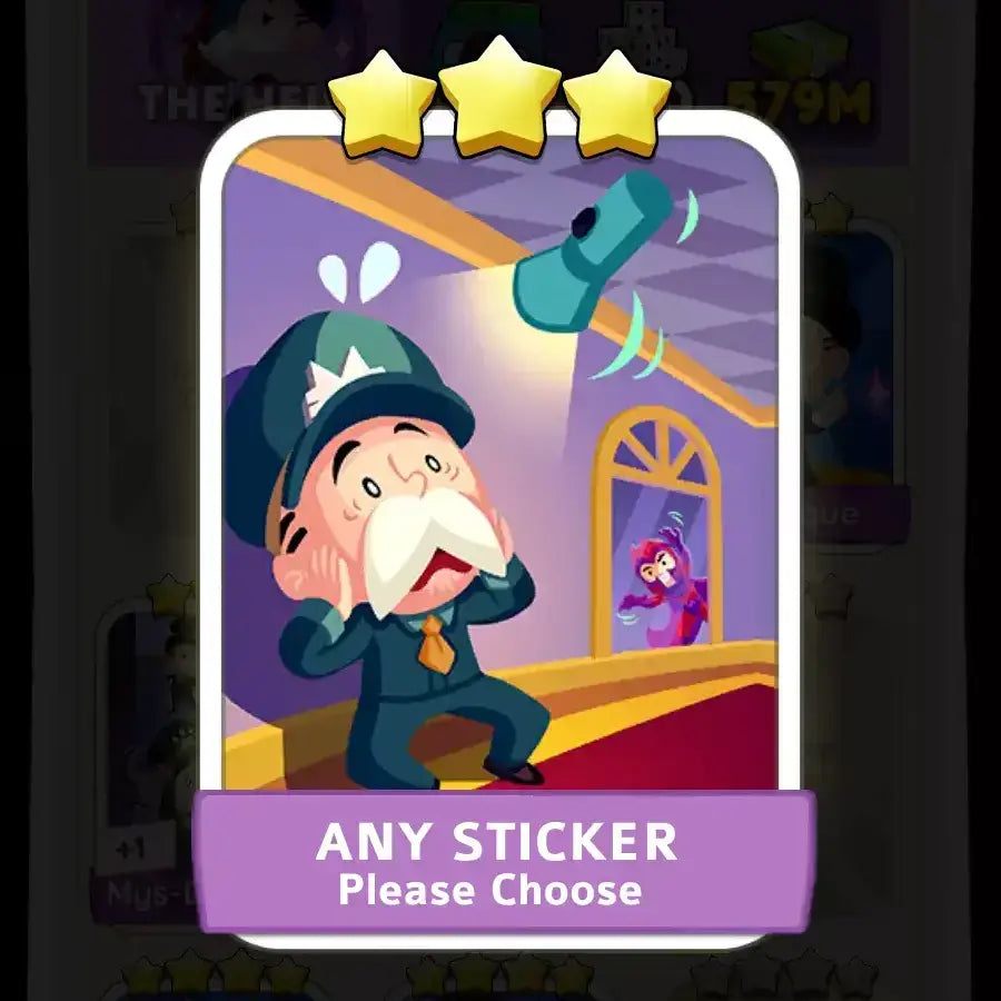 Monopoly Go 3 Star Sticker For Sale | Cheap and Fast Delivery