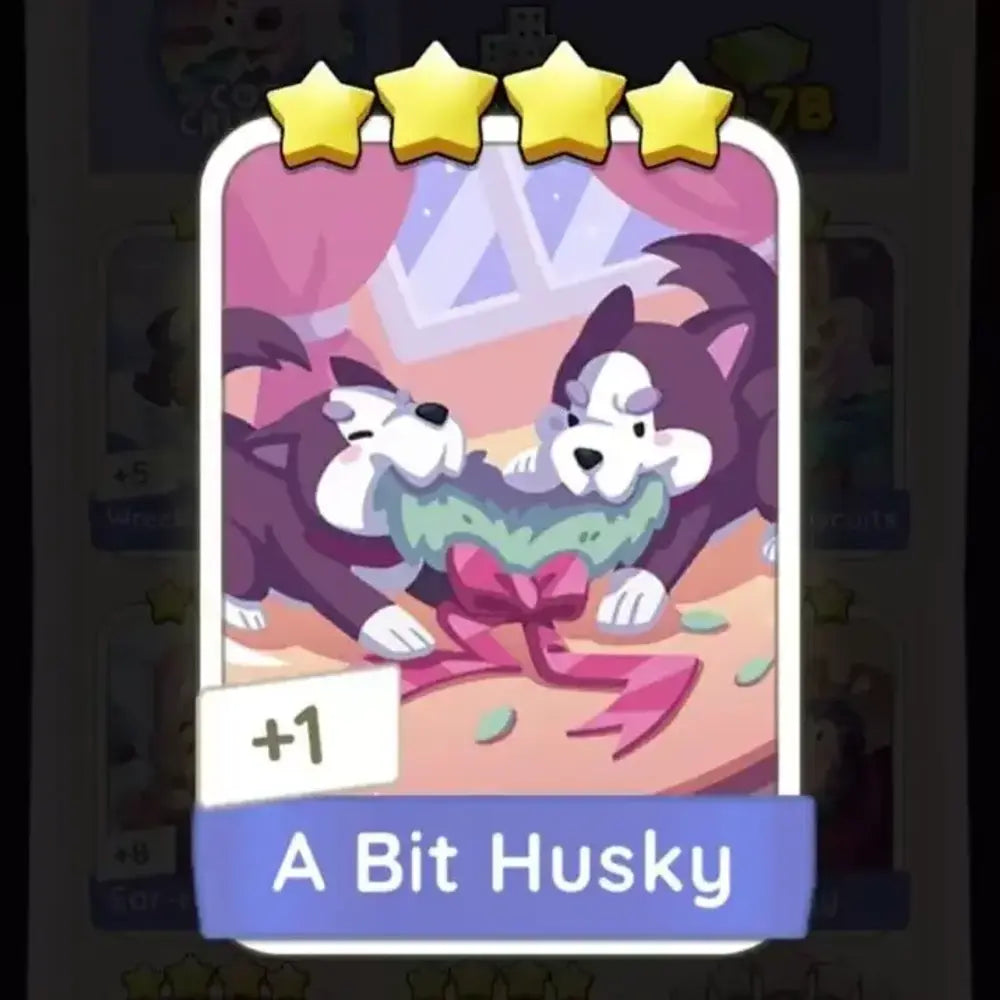 A Bit Husky Monopoly Go Sticker For Sale | Cheap and Fast Delivery