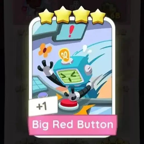 Big Red Button Monopoly Go Sticker For Sale | Cheap and Fast Delivery