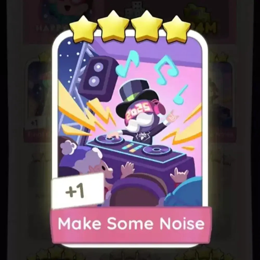 Make Some Noise Monopoly Go Sticker For Sale | Cheap and Fast Delivery